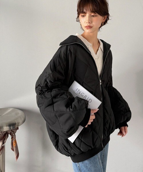 クラシカルエルフ（Classical Elf）/25AW新作《JaVaジャバコラボ》大人カジュアルの主役。ダブルキルティング袖ドロスト中綿ジャケット