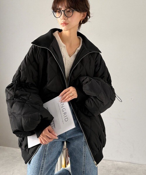 クラシカルエルフ（Classical Elf）/25AW新作《JaVaジャバコラボ》大人カジュアルの主役。ダブルキルティング袖ドロスト中綿ジャケット