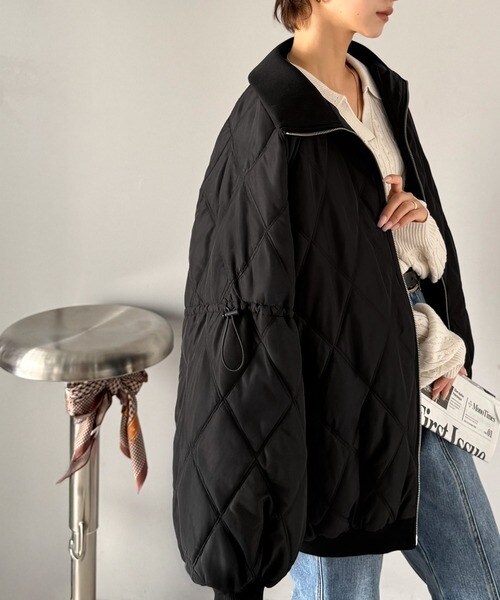 クラシカルエルフ（Classical Elf）/25AW新作《JaVaジャバコラボ》大人カジュアルの主役。ダブルキルティング袖ドロスト中綿ジャケット