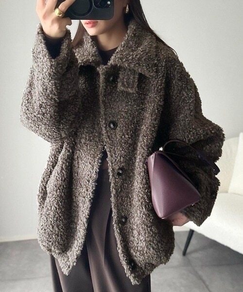 【NEW】クラシカルエルフ（Classical Elf）/ぎゅっと、抱きしめたくなる。裾ドロストプードル風ファーブルゾン