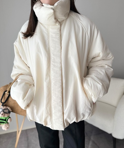 【NEW】クラシカルエルフ（Classical Elf）/《JaVa ジャバコラボ》衿2WAYで旬映え。衿取り外し可能エッグライン中綿ブルゾン