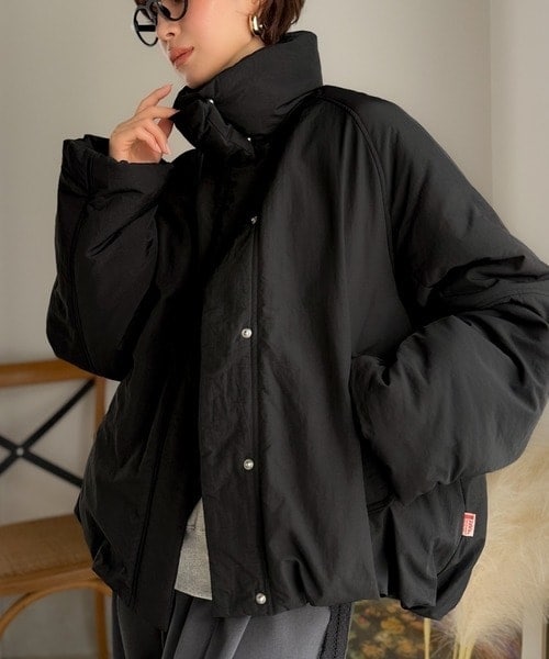 【NEW】クラシカルエルフ（Classical Elf）/《JaVa ジャバコラボ》衿2WAYで旬映え。衿取り外し可能エッグライン中綿ブルゾン