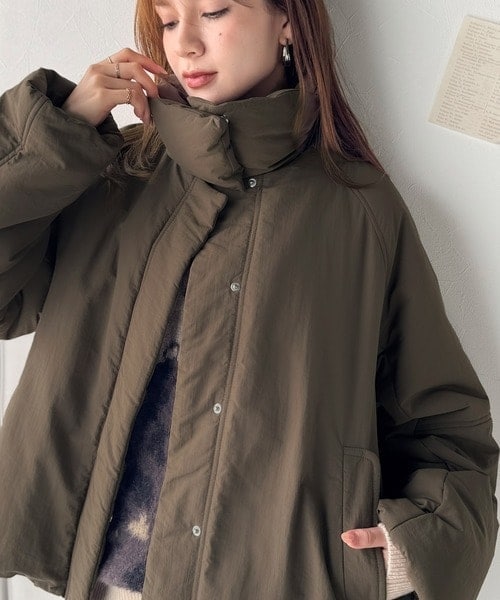 【NEW】クラシカルエルフ（Classical Elf）/《JaVa ジャバコラボ》衿2WAYで旬映え。衿取り外し可能エッグライン中綿ブルゾン