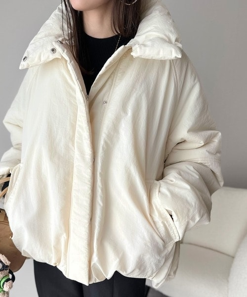 【NEW】クラシカルエルフ（Classical Elf）/《JaVa ジャバコラボ》衿2WAYで旬映え。衿取り外し可能エッグライン中綿ブルゾン