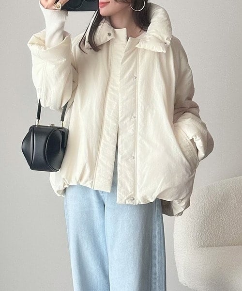 【NEW】クラシカルエルフ（Classical Elf）/《JaVa ジャバコラボ》衿2WAYで旬映え。衿取り外し可能エッグライン中綿ブルゾン