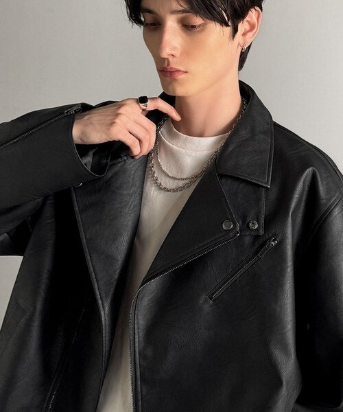 【NEW】クラシカルエルフ（Classical Elf）/《JaVaジャバコラボ》こなれ感、爆上がり。フェイクレザーライダースジャケット