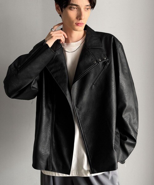 【NEW】クラシカルエルフ（Classical Elf）/《JaVaジャバコラボ》こなれ感、爆上がり。フェイクレザーライダースジャケット