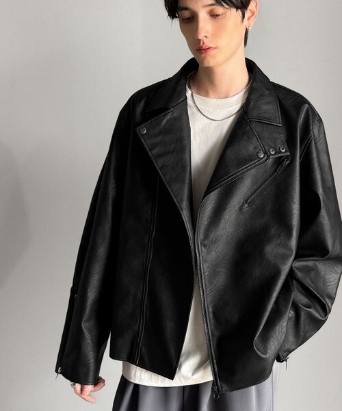 【NEW】クラシカルエルフ（Classical Elf）/《JaVaジャバコラボ》こなれ感、爆上がり。フェイクレザーライダースジャケット