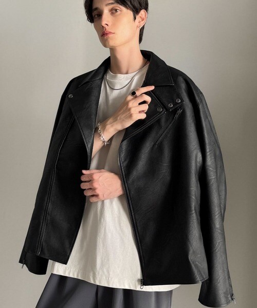 【NEW】クラシカルエルフ（Classical Elf）/《JaVaジャバコラボ》こなれ感、爆上がり。フェイクレザーライダースジャケット