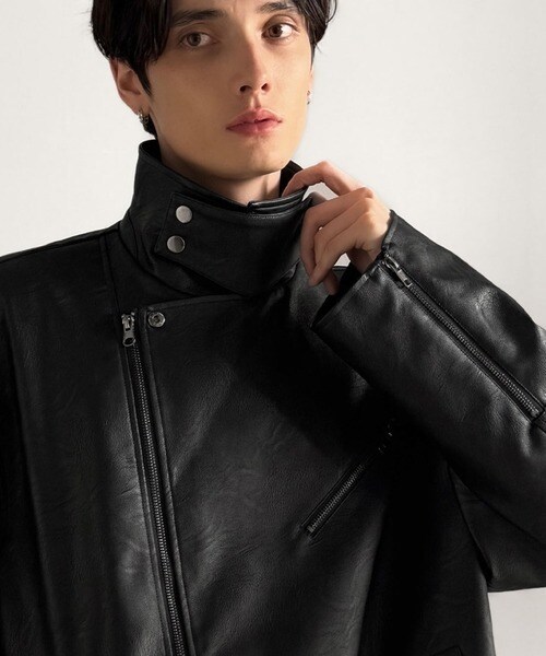 【NEW】クラシカルエルフ（Classical Elf）/《JaVaジャバコラボ》こなれ感、爆上がり。フェイクレザーライダースジャケット