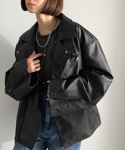 【NEW】クラシカルエルフ（Classical Elf）/《JaVaジャバコラボ》こなれ感、爆上がり。フェイクレザーライダースジャケット