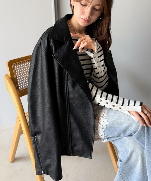 【NEW】クラシカルエルフ（Classical Elf）/《JaVaジャバコラボ》こなれ感、爆上がり。フェイクレザーライダースジャケット