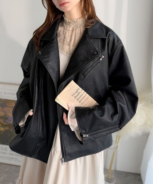 【NEW】クラシカルエルフ（Classical Elf）/《JaVaジャバコラボ》こなれ感、爆上がり。フェイクレザーライダースジャケット