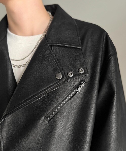 【NEW】クラシカルエルフ（Classical Elf）/《JaVaジャバコラボ》こなれ感、爆上がり。フェイクレザーライダースジャケット