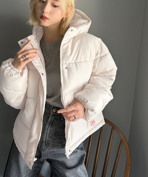 クラシカルエルフ（Classical Elf）/ぬくぬく暖か！花冷えの頃にも活躍！ショート丈フード付きフェイクダウンコート