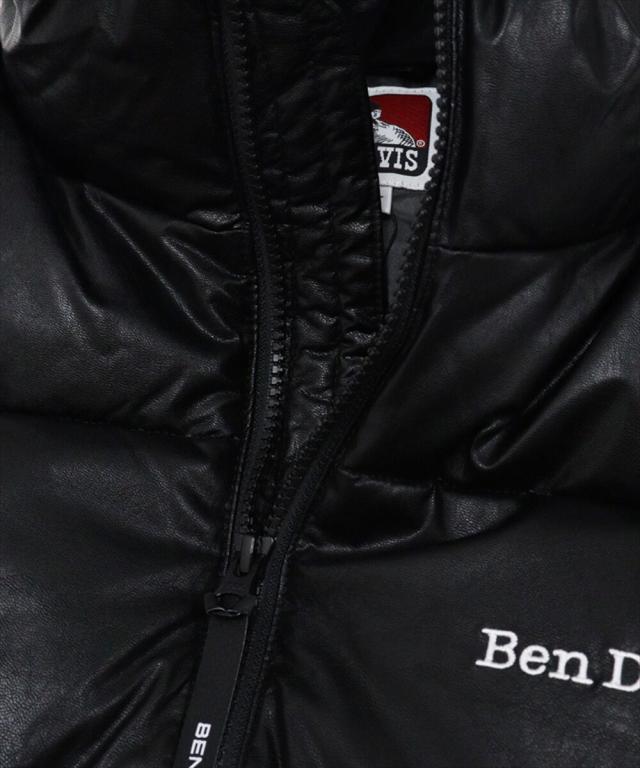 ベンデイビス（BEN DAVIS）/【BEN DAVIS】FAUX LEATHER PUFFER VESTの