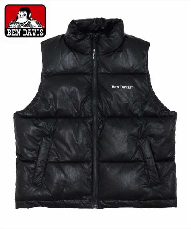 ベンデイビス（BEN DAVIS）/【BEN DAVIS】FAUX LEATHER PUFFER VEST