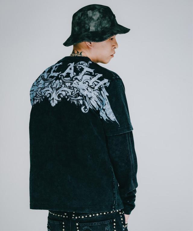 スタイライズ（STYLISE）/【BREATH】SKULL WING LOGO TEE / ブラック