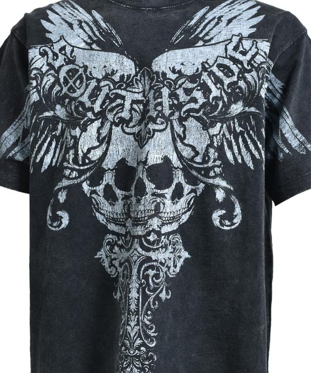 スタイライズ（STYLISE）/【BREATH】SKULL WING LOGO TEE / ブラック