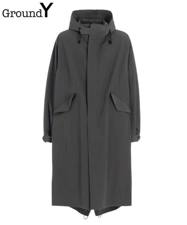 スタイライズ（STYLISE）/【Ground Y】RECYCLED NY TASSAR HOODED MODS COAT