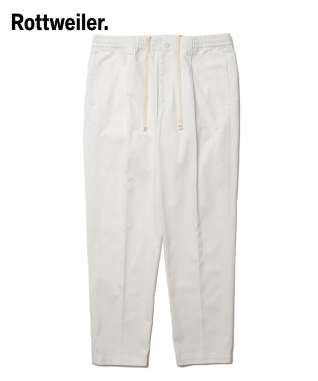 スタイライズ（STYLISE）/【ROTTWEILER】R9 TUCK PRESS CHINO PANTS / ホワイト