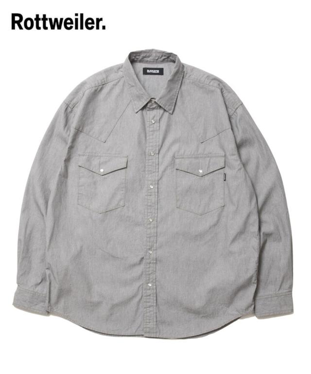 スタイライズ（STYLISE）/【ROTTWEILER】R9 GRAY DENIM SHIRT / グレー