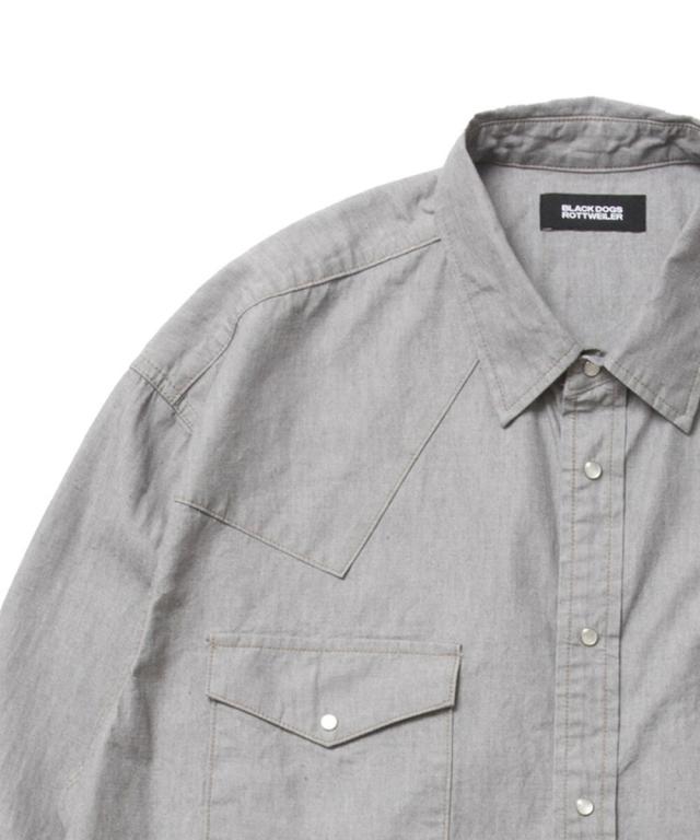 スタイライズ（STYLISE）/【ROTTWEILER】R9 GRAY DENIM SHIRT / グレー