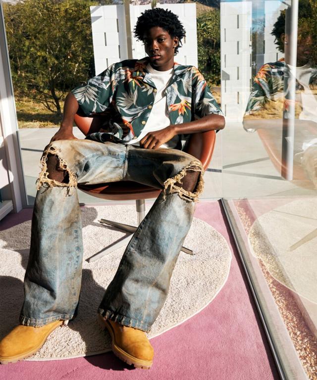 スタイライズ（STYLISE）/【MLVINCE】FLORAL LUX S/S SHIRTS / グリーン [LSS39GR] スタイライズ（STYLISE）/【MLVINCE】FLORAL LUX S/S SHIRTS