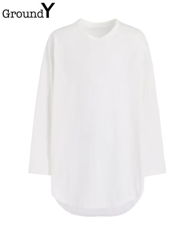 スタイライズ（STYLISE）/【Ground Y】COTTON JERSEY HEM ROUND JUMBO T−SHIRT
