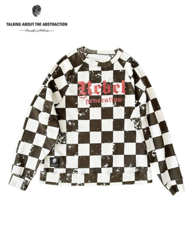 スタイライズ（STYLISE）/CHECKERED FLAG RAGLAN SWEAT / ブラック [2526AW−LS−001C