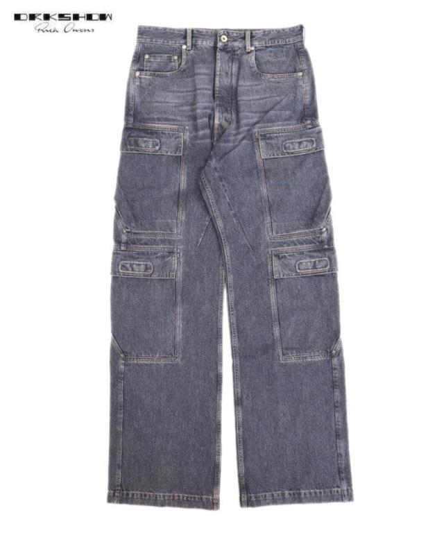 スタイライズ（STYLISE）/【DRKSHDW】DOUBLE CARGO JEANS / ウォッシュドグレー