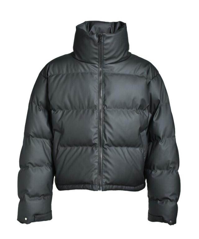 スタイライズ（STYLISE）/FAUX LEATHER MATTE DOWN JACKET / ブラック [BR25AW−O001