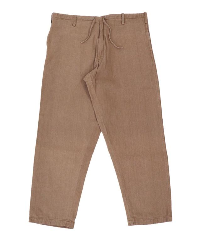 スタイライズ（STYLISE）/NATURAL TWILL EASY PANTS / ブラウン [ALV−90114]