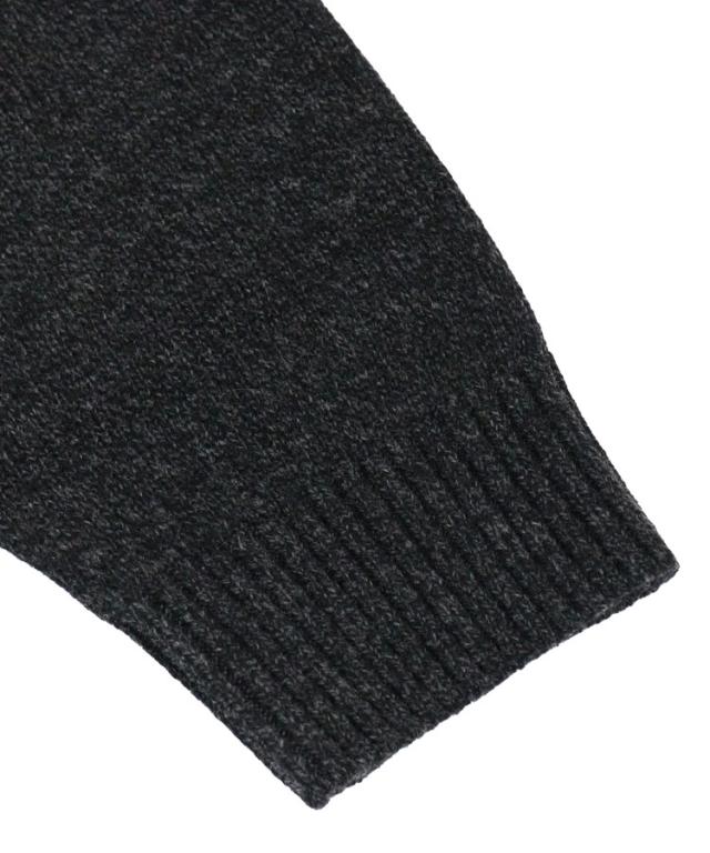 スタイライズ（STYLISE）/5G LAMS WOOL ZIP UP KNIT / インクブラック [ALV−90151]_5