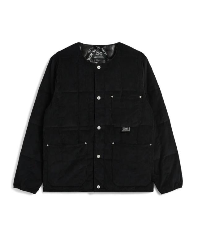 タイオン（TAION）/ワーク クルーネック コーデュロイ×ダウンジャケット / 3カラー [TAION−104BWK−CT