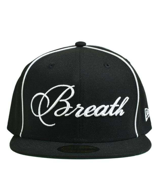 スタイライズ（STYLISE）/BREATH×NEW ERA SCRIPT LOGO PIPING 59FIFTY / ブラック [