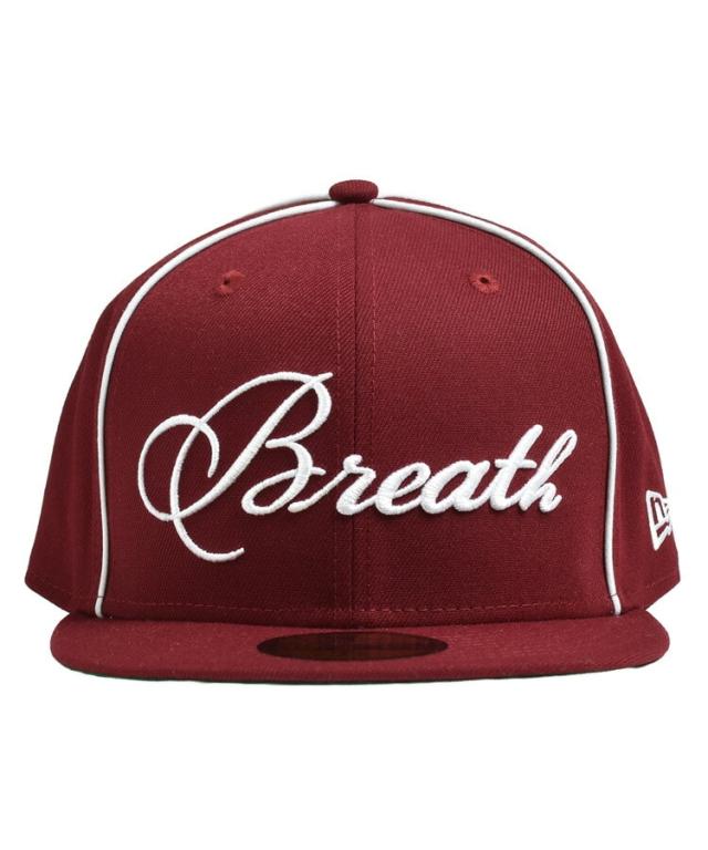 スタイライズ（STYLISE）/BREATH×NEW ERA SCRIPT LOGO PIPING 59FIFTY / バーガンディ