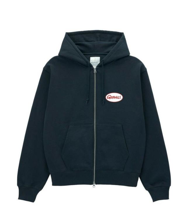 グラミチ（GRAMICCI）/OVAL PATCH ZIP HOODED SWEATSHIRT (オーバルパッチジップフーデッドス