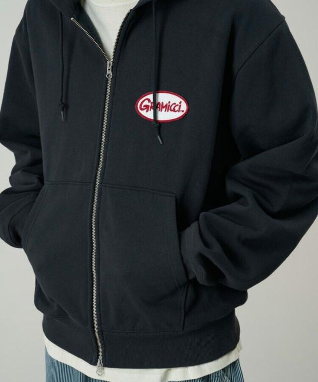 グラミチ（GRAMICCI）/OVAL PATCH ZIP HOODED SWEATSHIRT (オーバルパッチジップフーデッドス_4