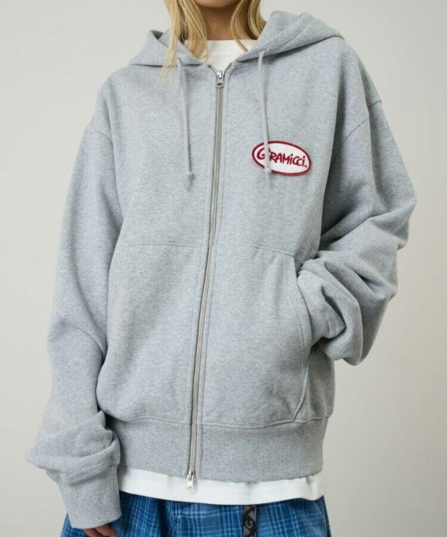 グラミチ（GRAMICCI）/OVAL PATCH ZIP HOODED SWEATSHIRT (オーバルパッチジップフーデッドス_6