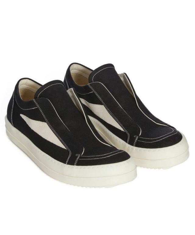 スタイライズ（STYLISE）/LACELESS VINTAGE SNEAKS / ブラック×ミルク [DU01F4811 DOLV_2