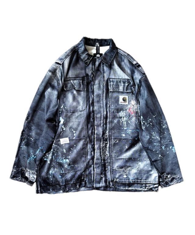 スタイライズ（STYLISE）/PRINT COVERALL / ブラック [26SS−J−001]
