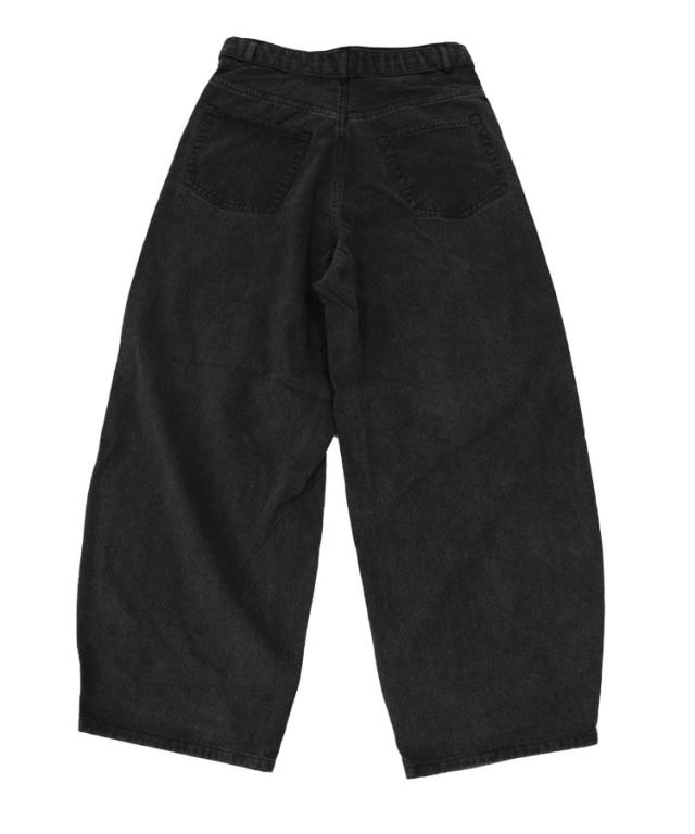 スタイライズ（STYLISE）/BLACK TWILL BELTED WIDE PANTS / 2カラー [ALV−90175]_3