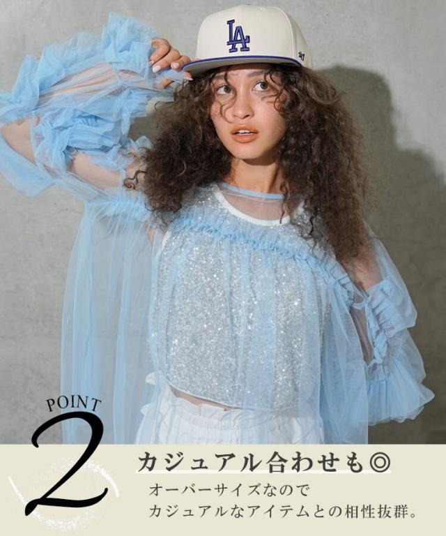 アンドレスド（ANDRESD）/【ANDRESD】decorative tulle tops ANDRESD