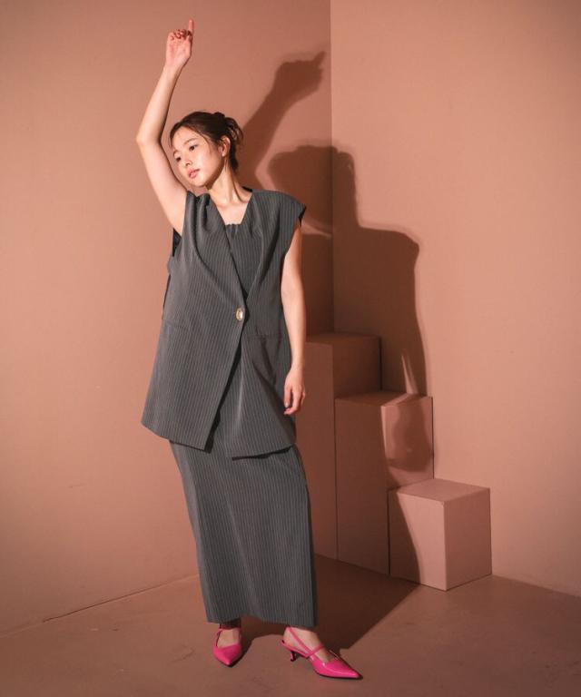 アンドレスド（ANDRESD）/【ANDRESD】バックシアージレセットアップドレス_6
