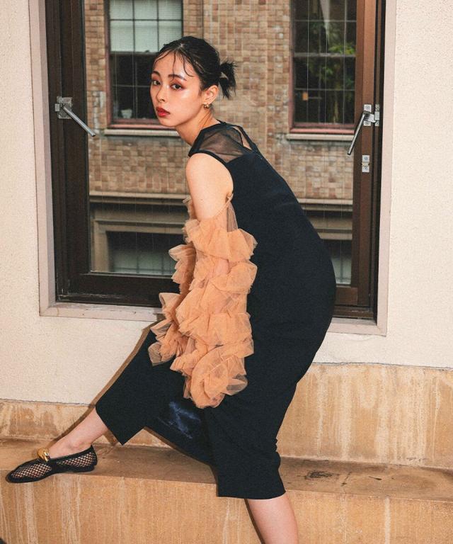 n.　andresdデタッチスリーブドレス Mサイズ ANDRESD ドレス ディタッチドスリーブドレス / detached sleeve dress