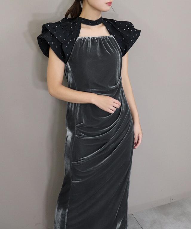 ドノバン（DONOBAN）/【ANDRESD】drape velour dressの通販はau PAY