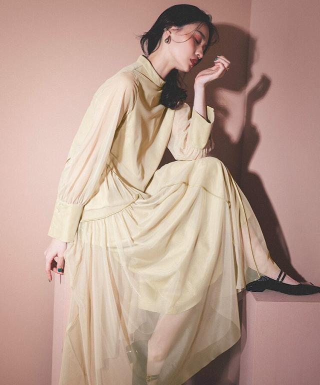 アンドレスド（ANDRESD）/【ANDRESD】piping tulle dressの通販はau