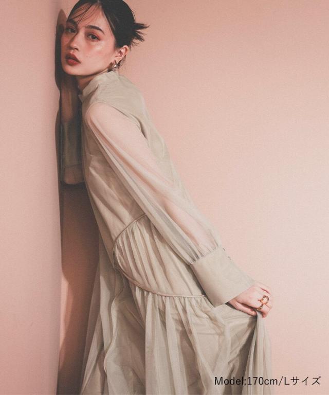 アンドレスド（ANDRESD）/【ANDRESD】piping tulle dressの通販はau