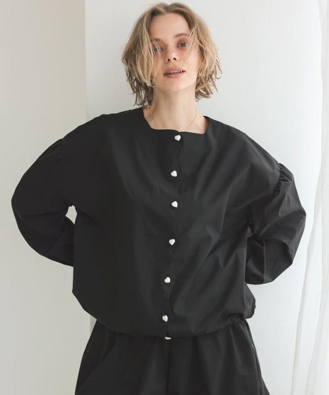 ドノバン（DONOBAN）/【Donoban】撥水スカラップブラウス